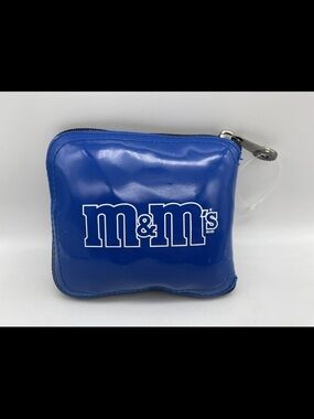 M&M'S Blue Logo Zip Pouch Reusable Shopping Tote Packable